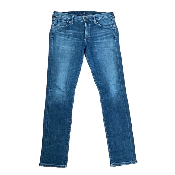 Citizens of Humanity Agnes Mid-Rise Slim Straight Jeans - Picture 1 of 7